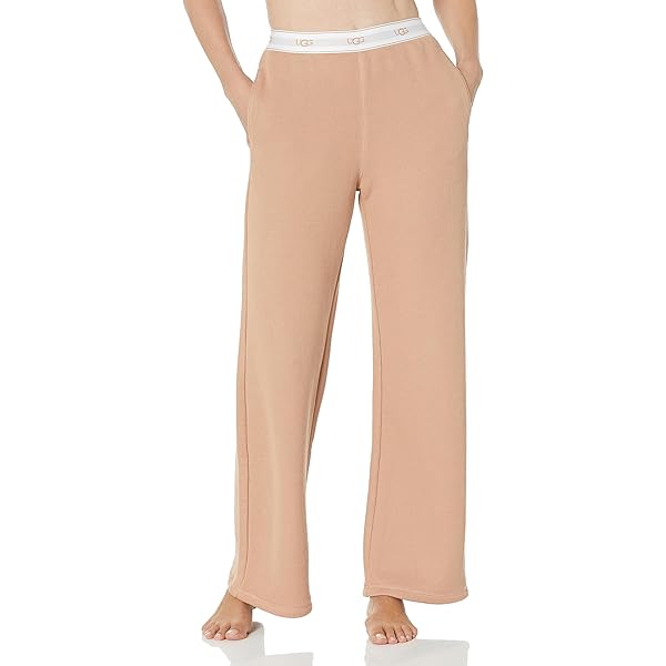 UGG Rosalinda Pant ブラウン フレアパンツ UGG Women's Rosalinda Pant Uggblock, Cedar BARK at Amazon